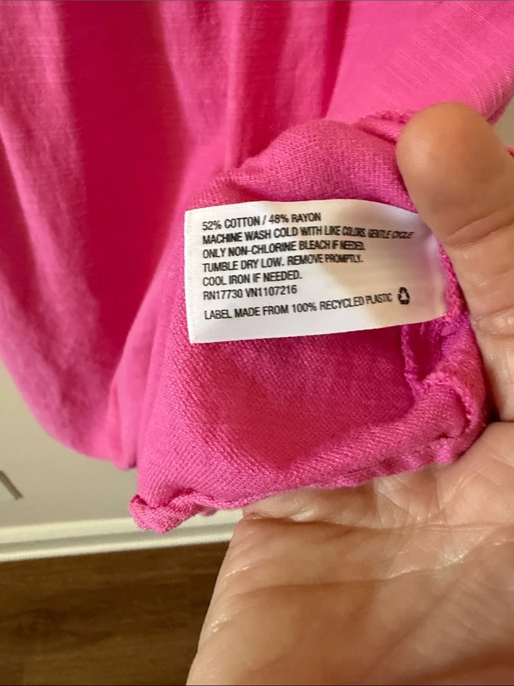 Isabel Maternity by Ingrid & Isabel Bright Pink Scoop Neck Top - Picture 3 of 6